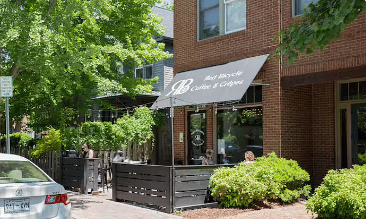 Germantown has some of the city's most charming local spots - including Red Bicycle coffee & crepe shop.