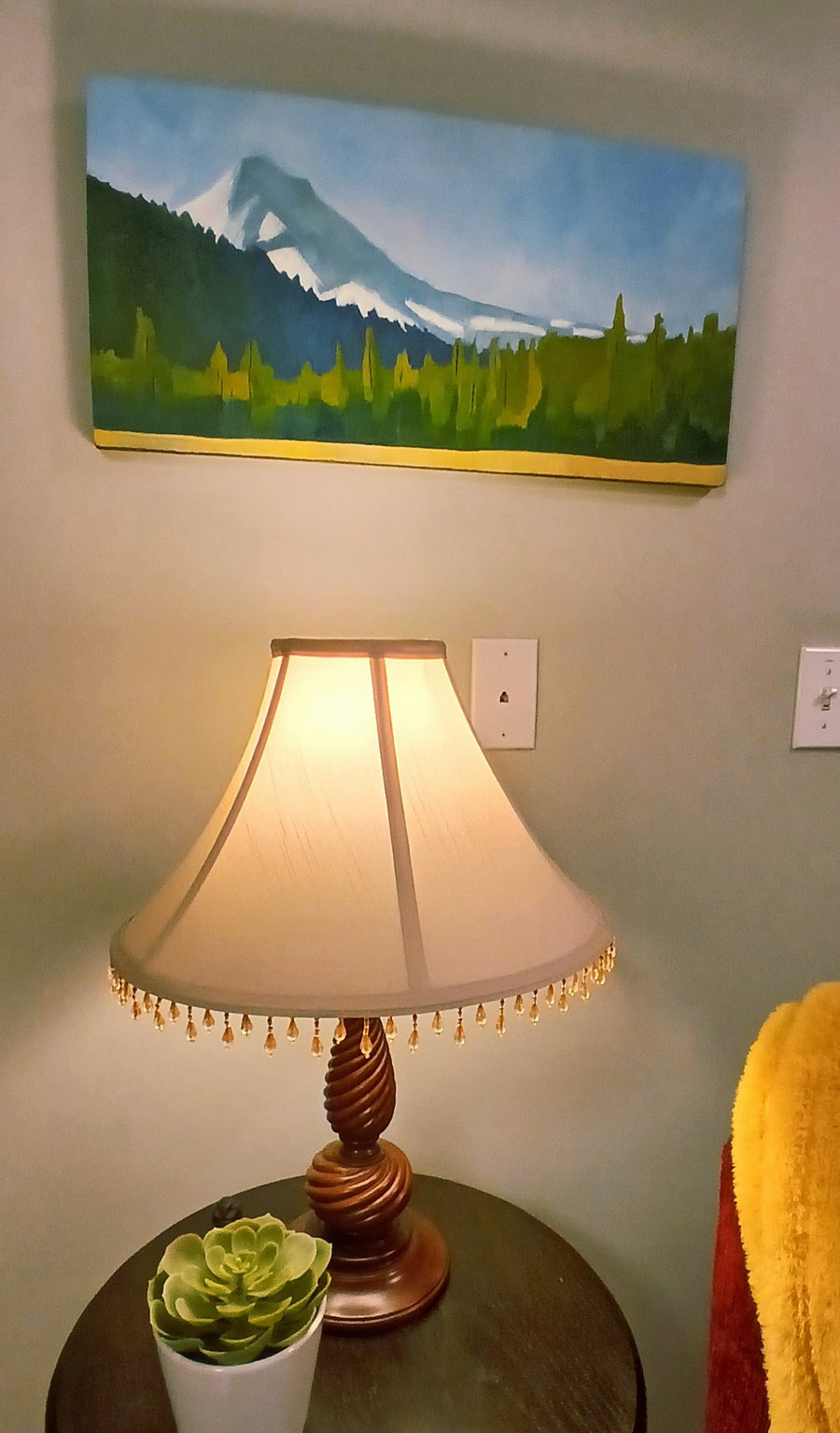 Original artwork and well-appointed furnishings create a comfortable, peaceful environment