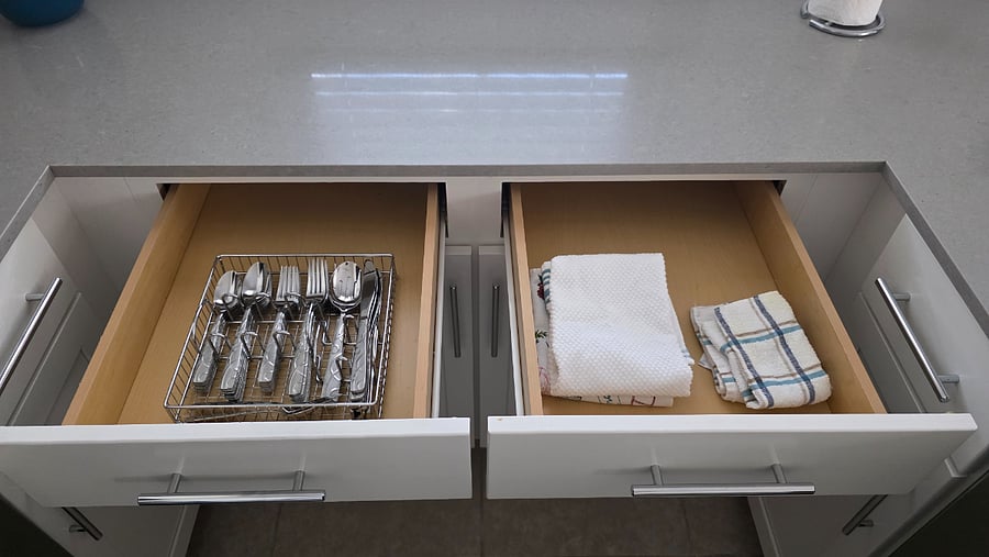 Fully stocked kitchen 