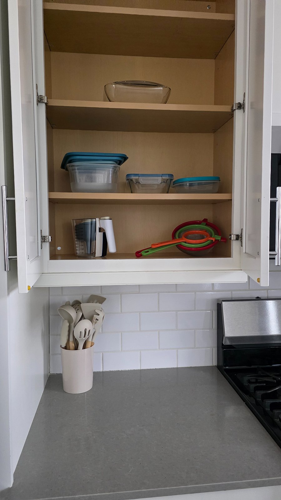 Fully stocked kitchen