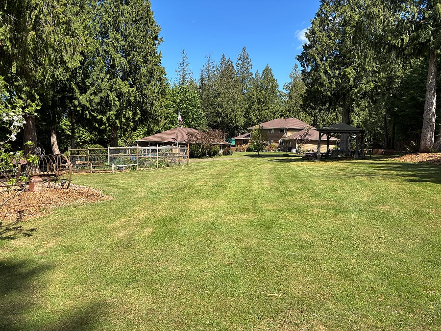 Rental house sits behind our house and garage