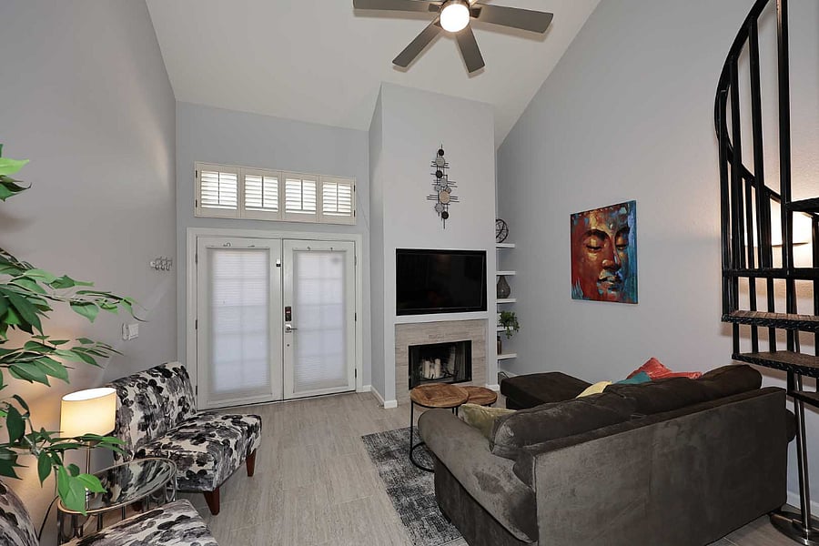 Entry from inside condo