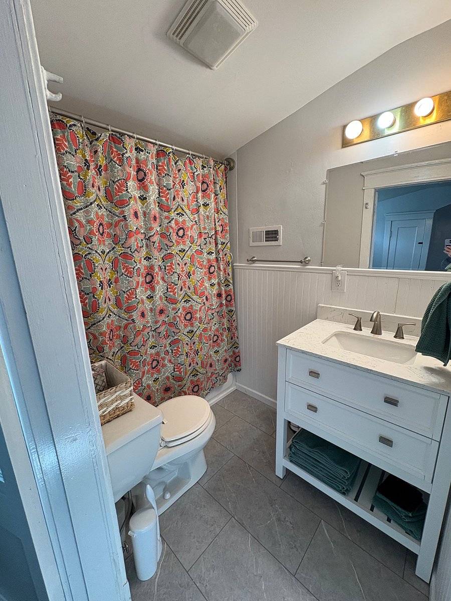 Cute and recently remodeled bathroom
