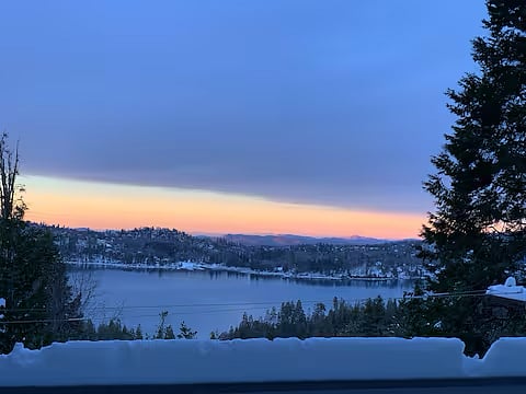 View from Deck and Livingroom