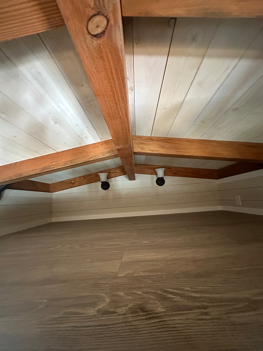 Storage space above bathroom