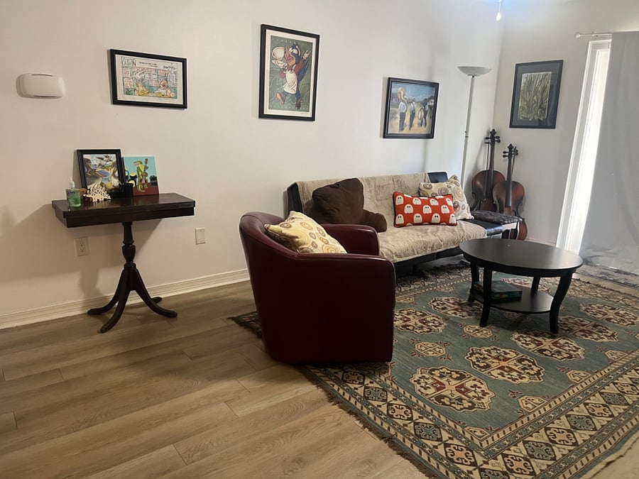 Living room is looking pretty dern cozy! 