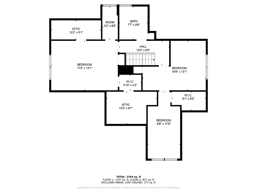 Upstairs Private 2+ BR, 1 BA Space