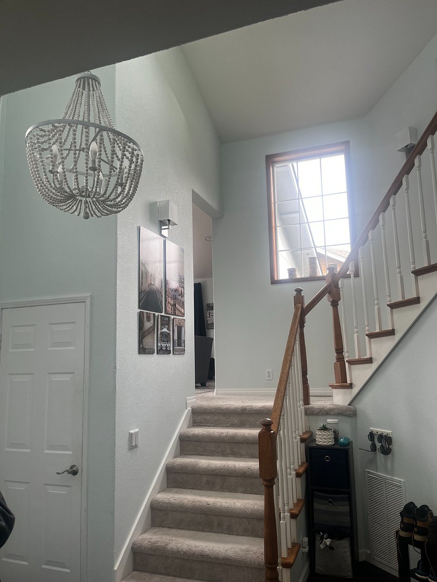 Stairs to shower