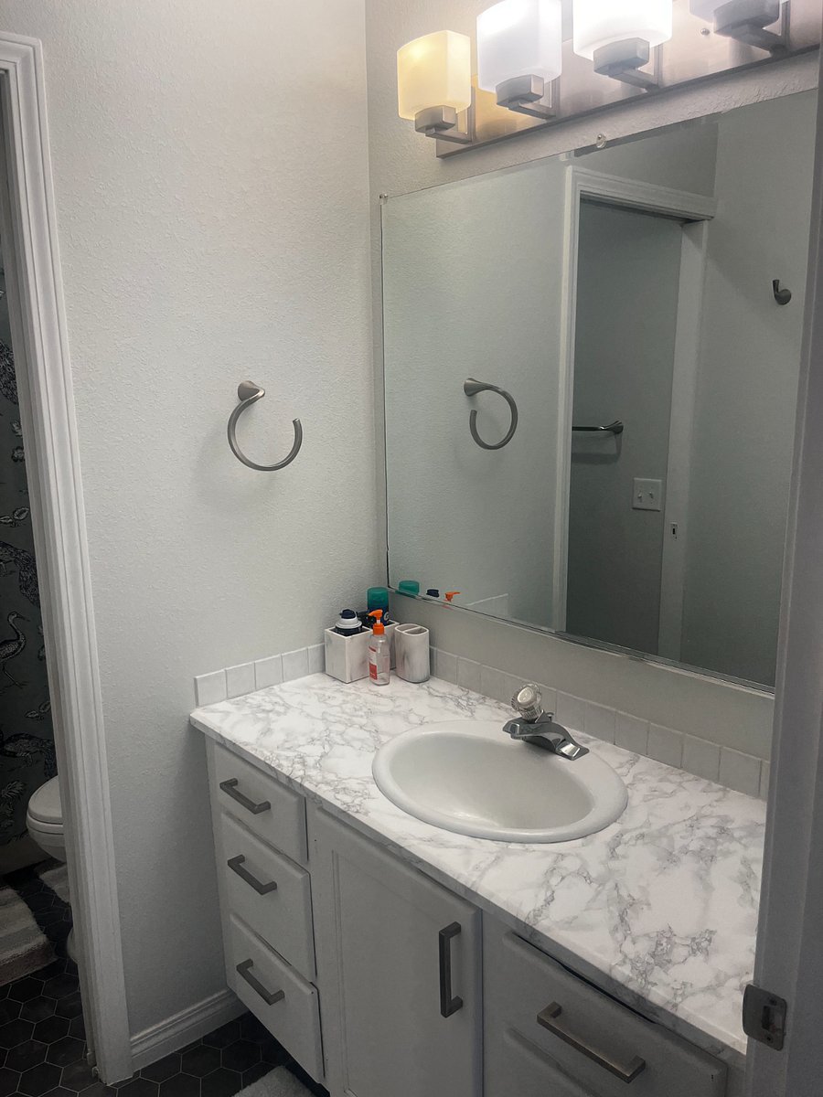 Upstairs sink