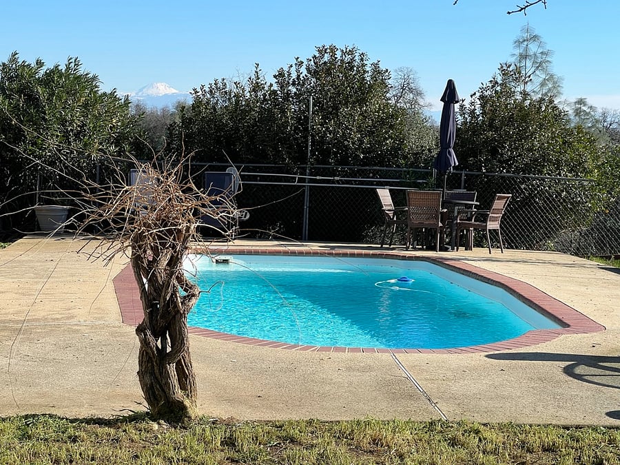 Pool in winter