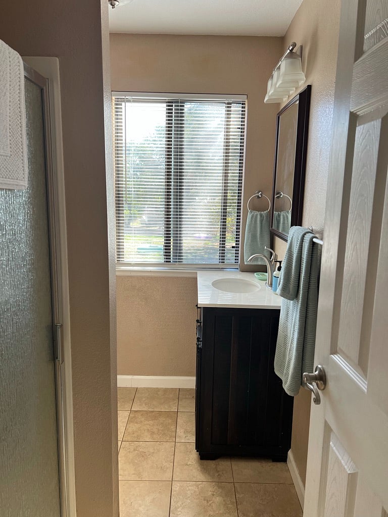 Bathroom from hall door