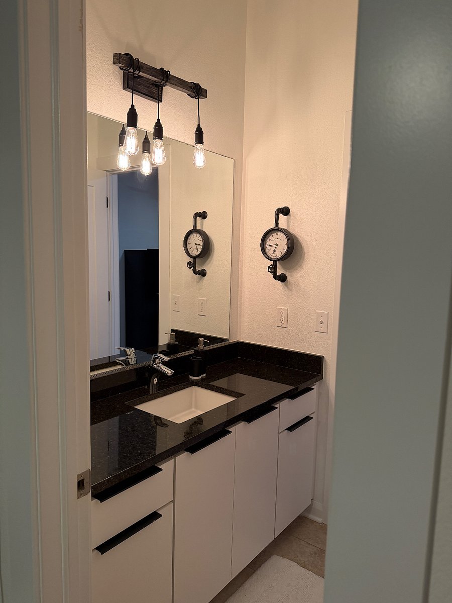 Bathroom sink area