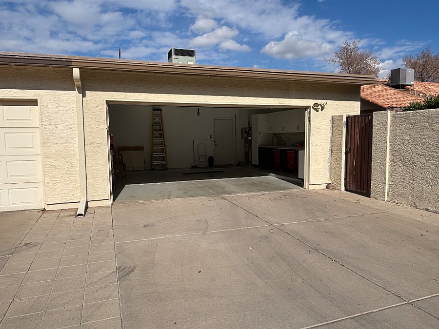 2 car garage off private alley