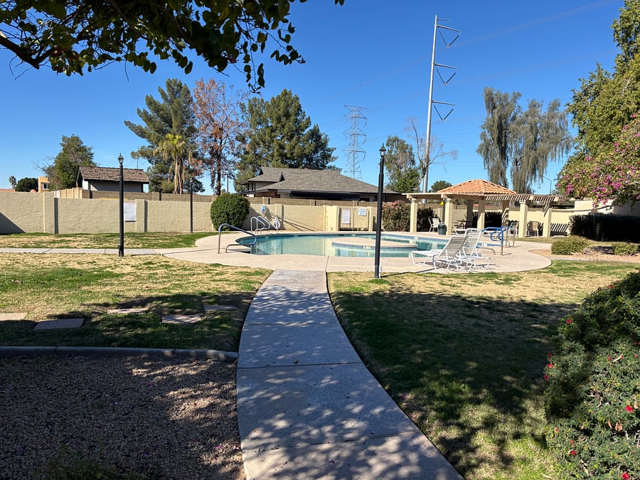 Community gated pool