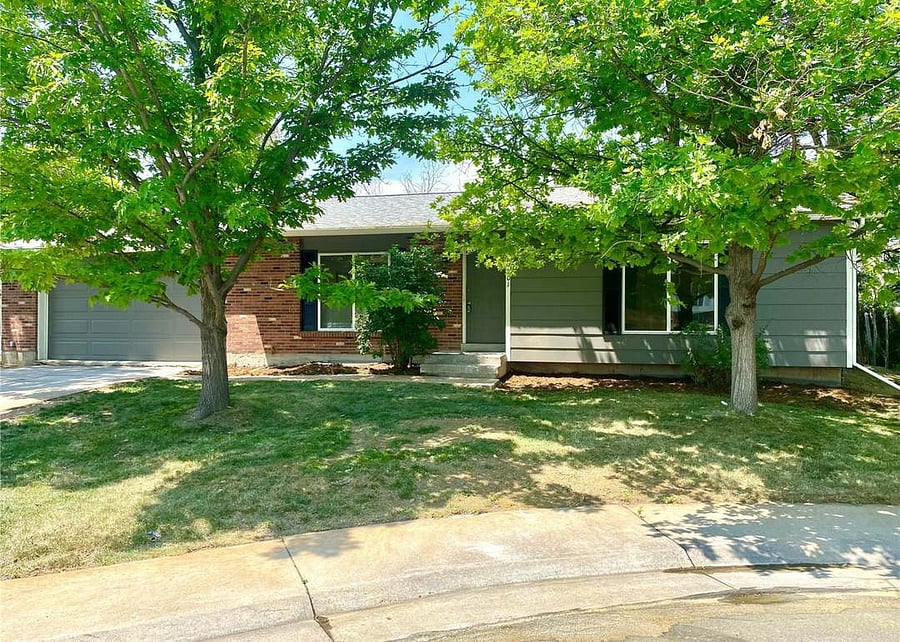 Outside front of house