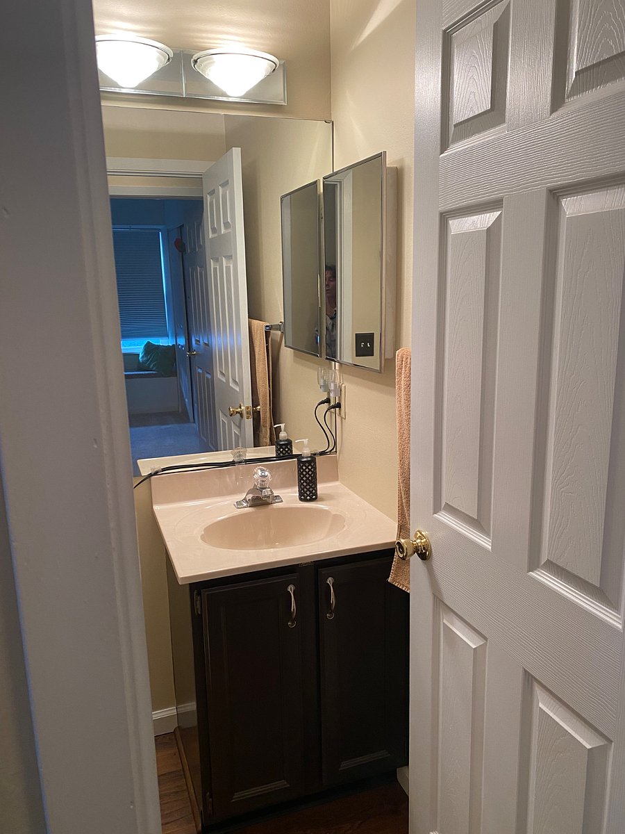 Extra large mirror and medicine cabinet storage
