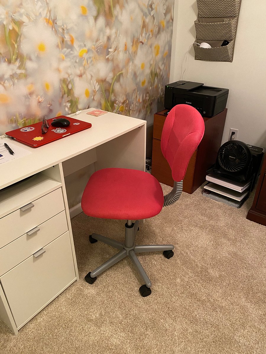 Office equipped with paper, printer and paper shredder