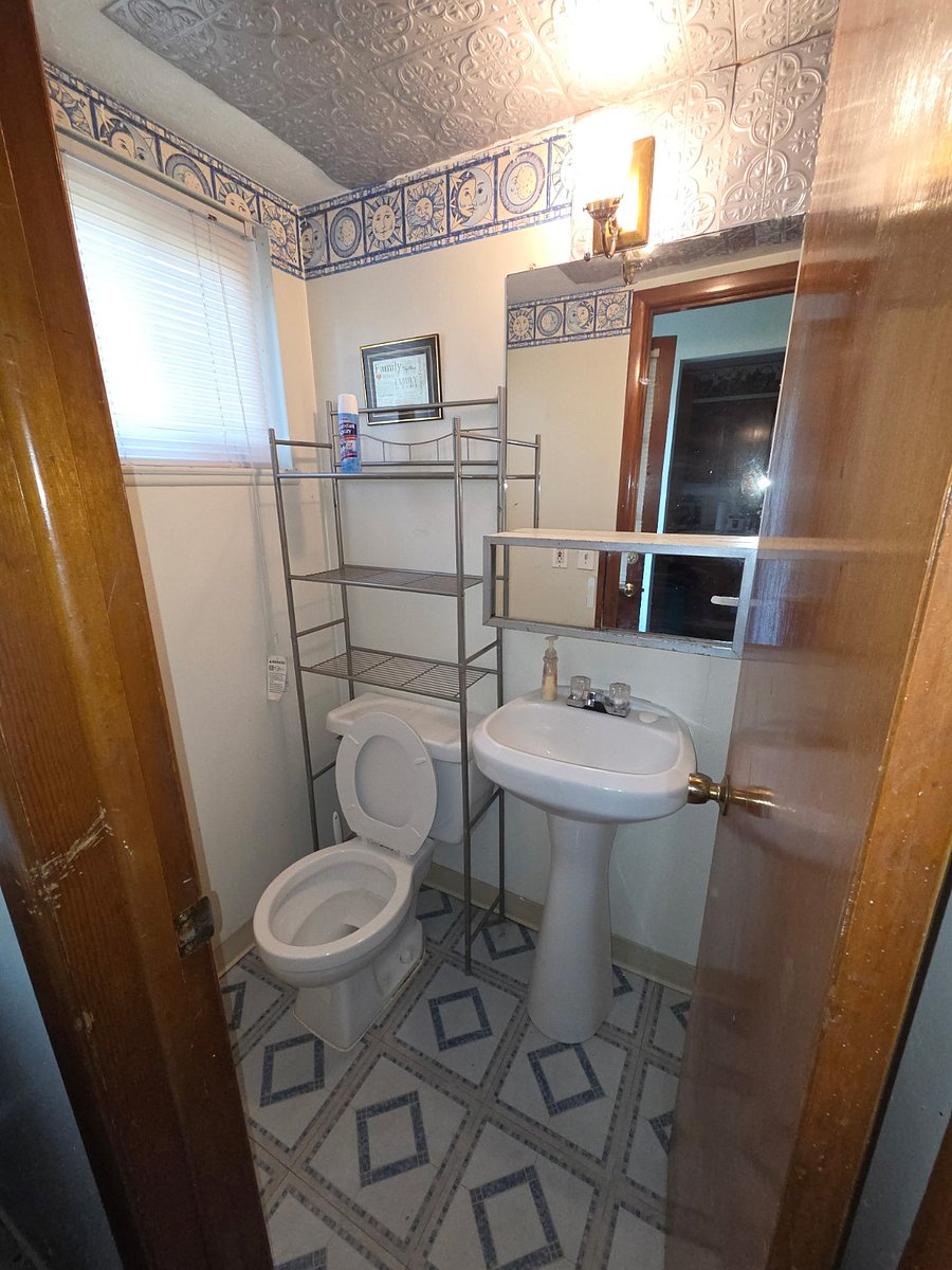 1/2 bath on first floor