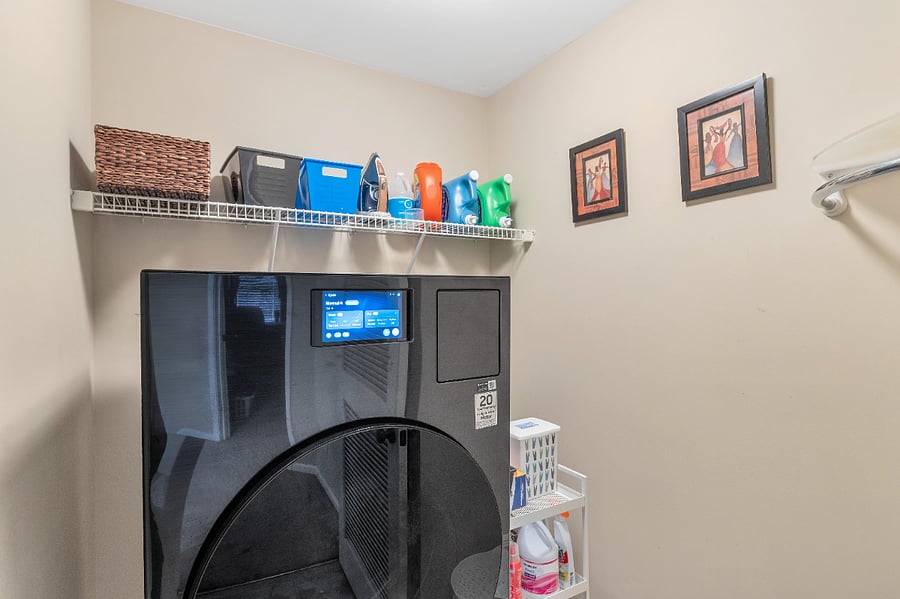 2nd floor laundryroom with all-in-one washer/dryer