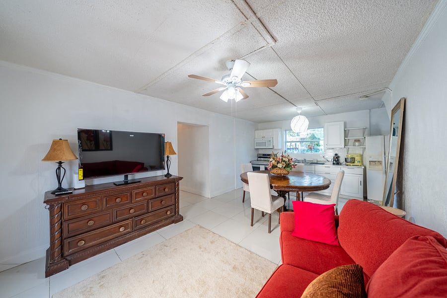 Living room - Couch & 55 smart TV
