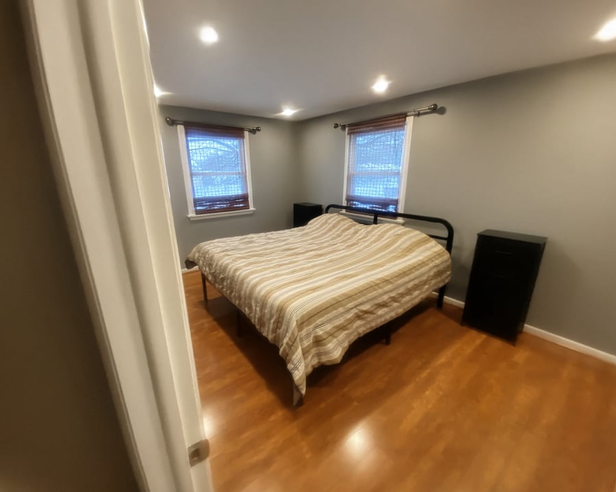 pimary bedroom with King 