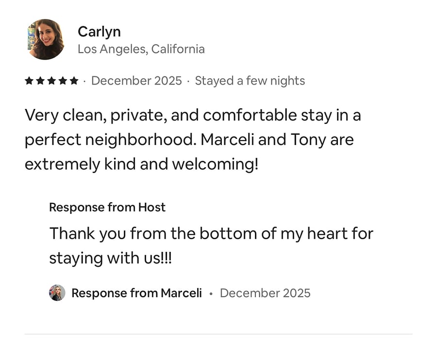 Airbnb reviews