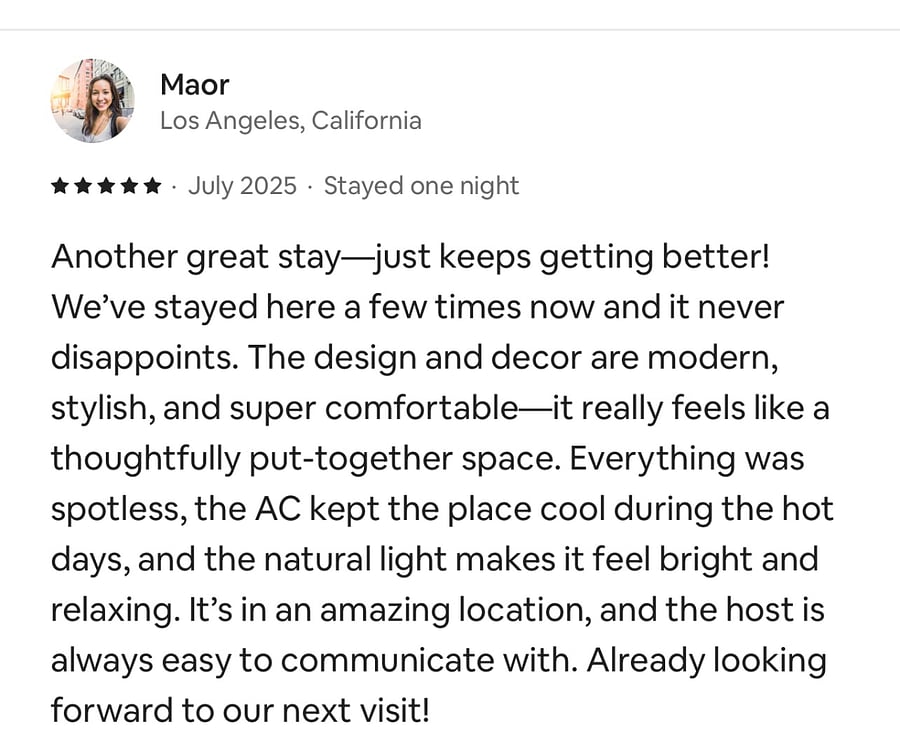 Airbnb review