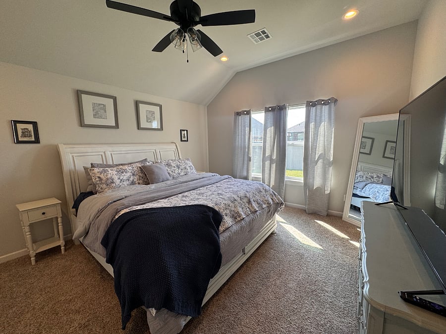 Primary Bedroom with King Size bed