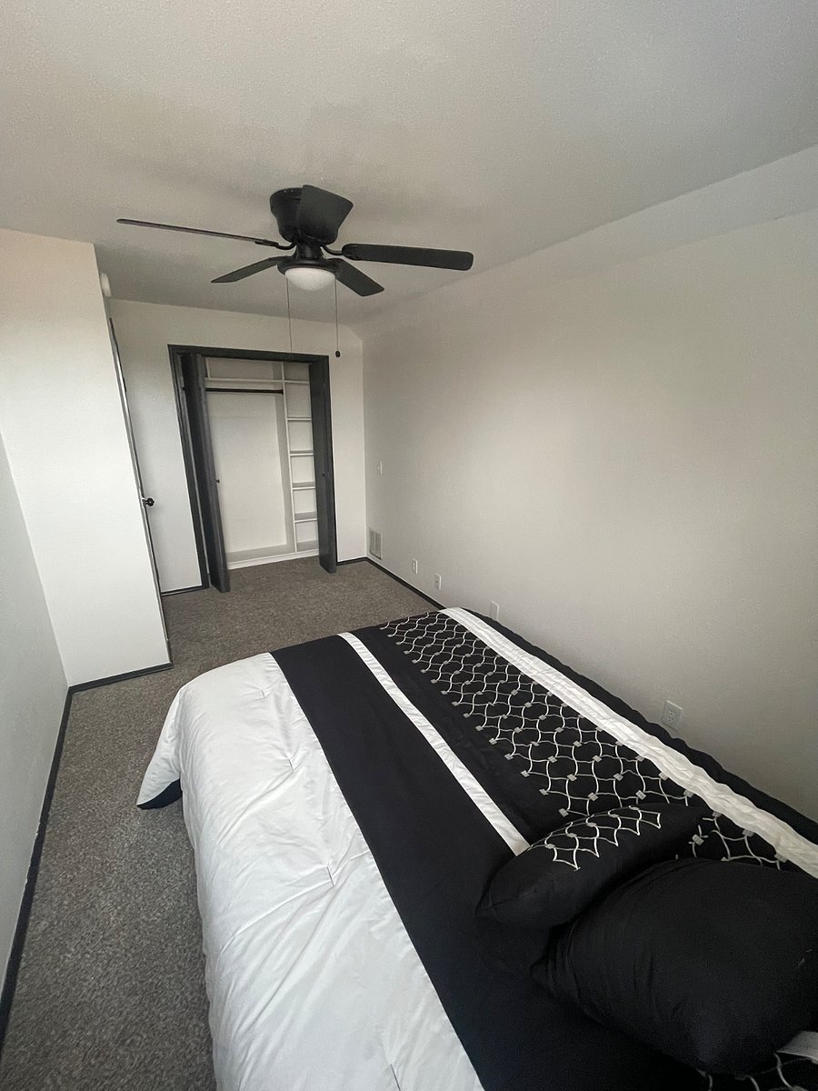 Second small bedroom closet/storage area