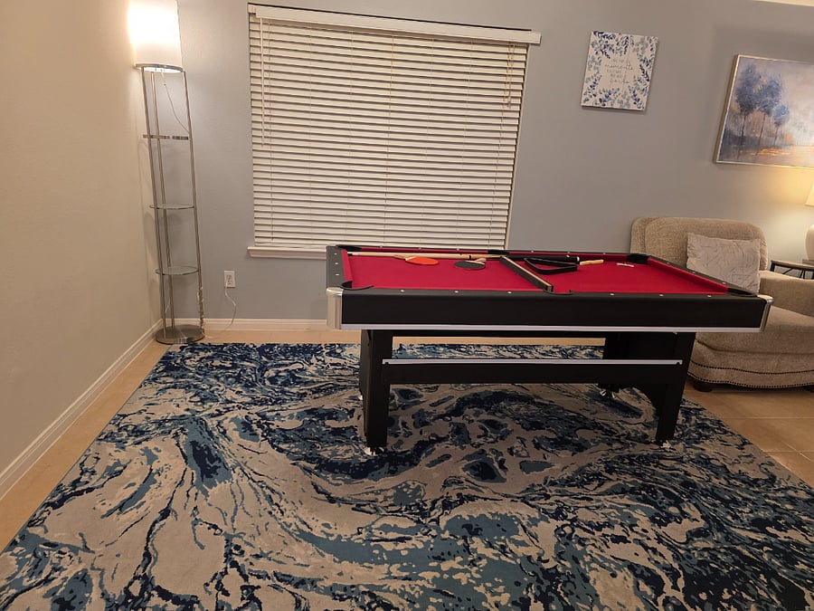 Game table in main living room
