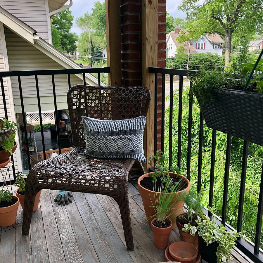 Balcony In summer time