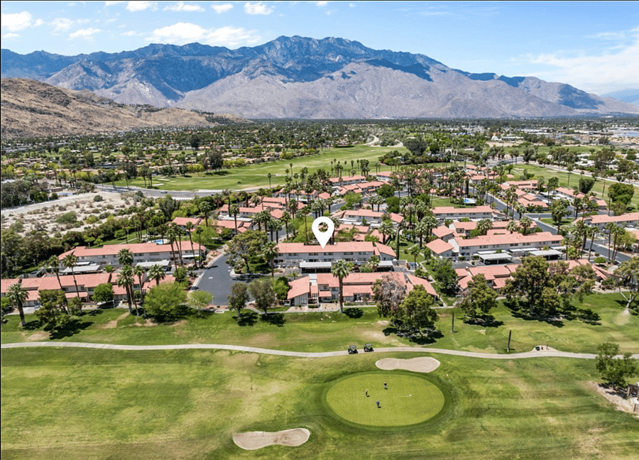 Aerial golf course view 2