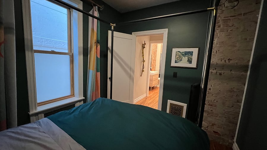 Downstairs bedroom and bathroom