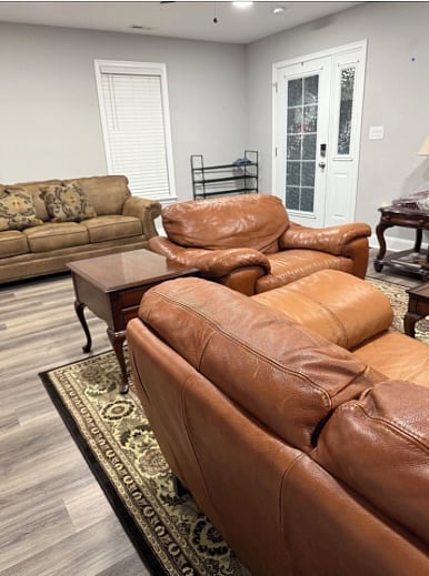 Front Door entry area (view from Family Room).