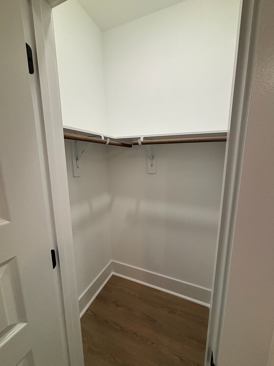 Ample closet space. Will provide hangers.