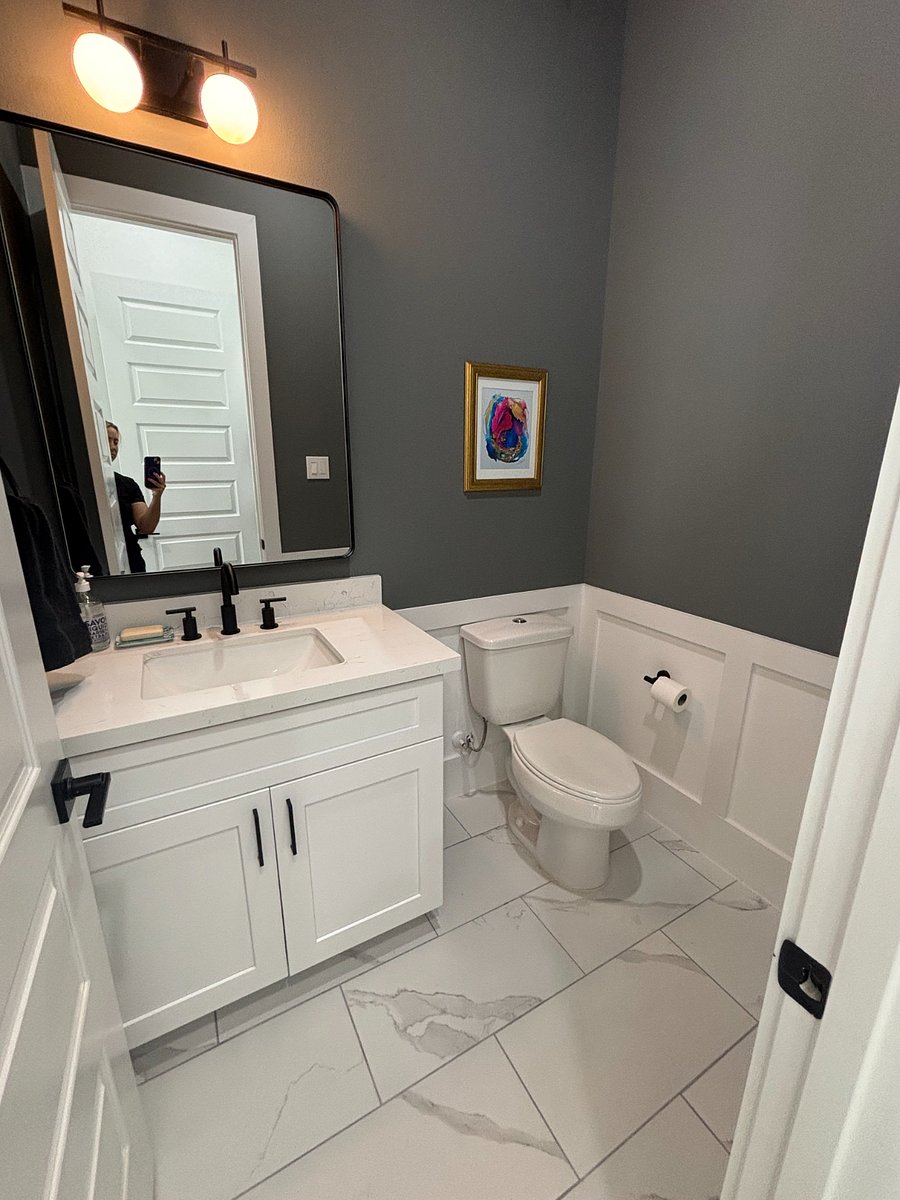 Upstairs half bathroom