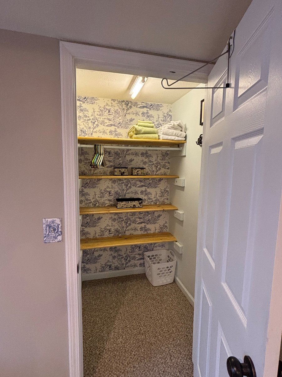 Large closet in bedroom