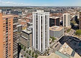 The Barclay Towers stand high above the heart of downtown Denver.