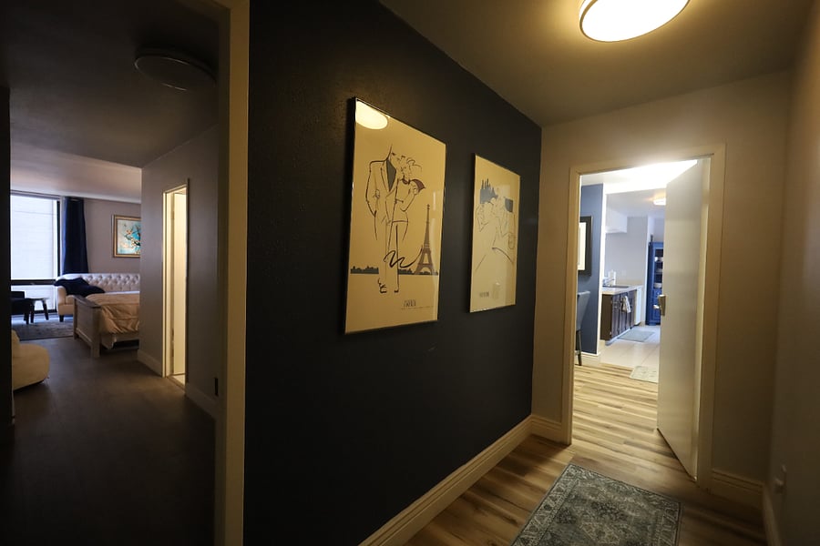 Entry foyer to the main condo and 2-Bedroom Option.
