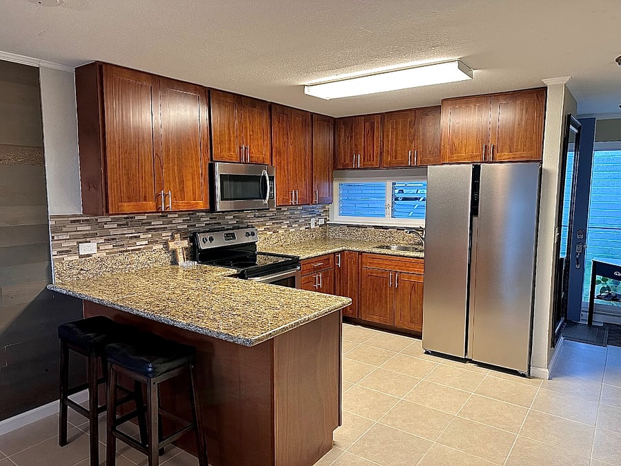 Open concept kitchen
