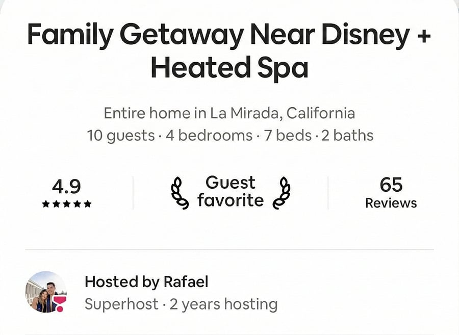 Super Host on Airbnb 4.9 