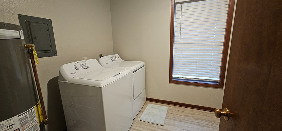 Washer and dryer included