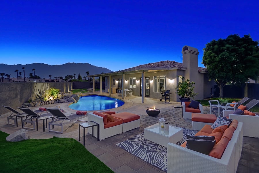 Entertain under the stars with our outdoor living room complete with fire pit.
