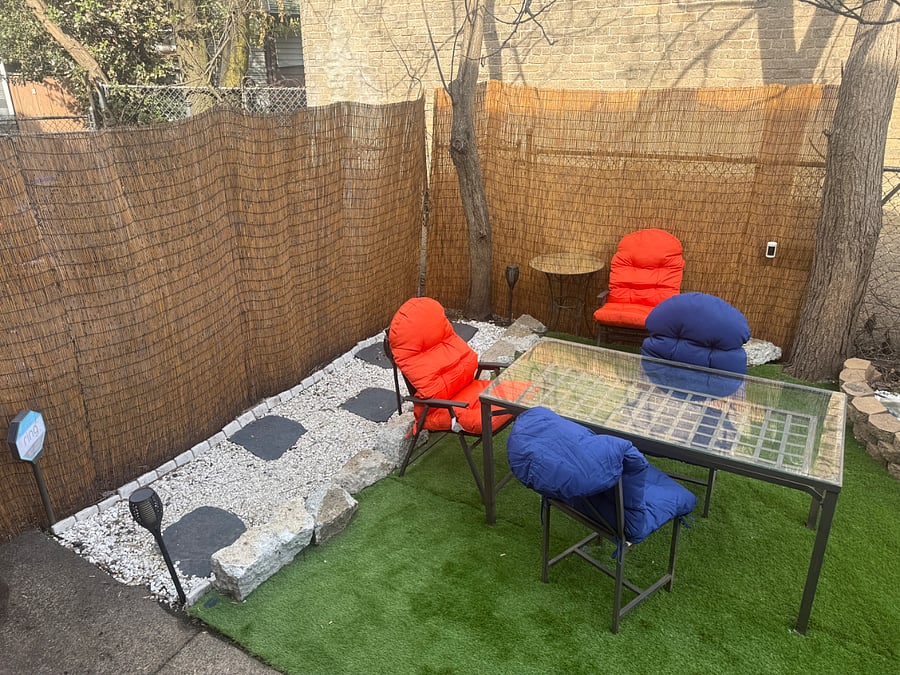 Private Fenced in Backyard