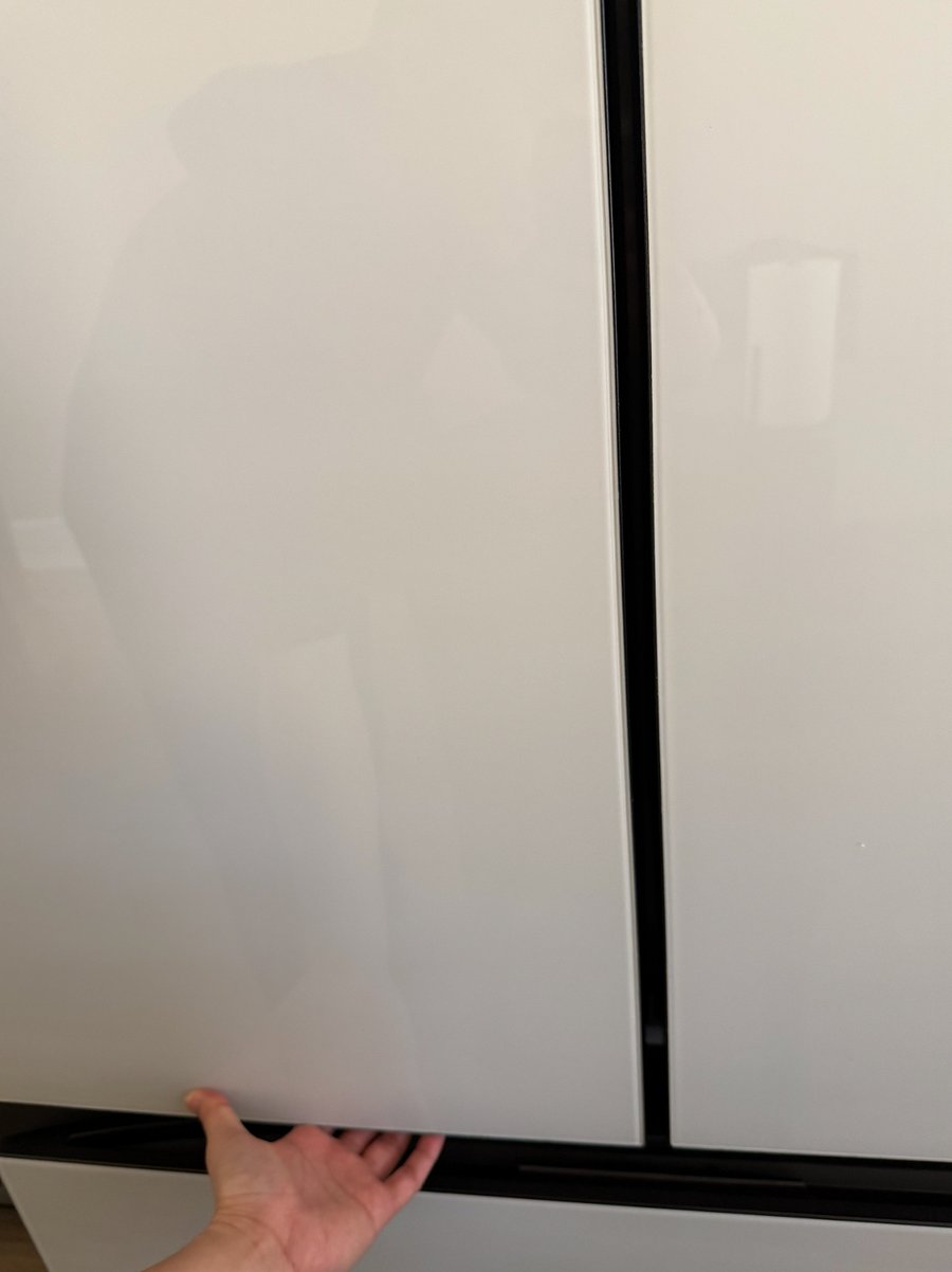 Open refrigerator this way to access filtered water
