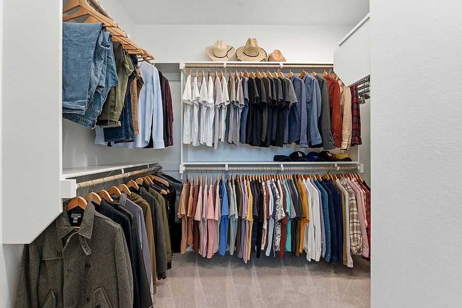 Primary Walk-In Closet - Additional Built In Shelves (not pictured)