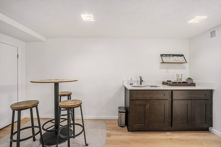 Wet bar - basement level