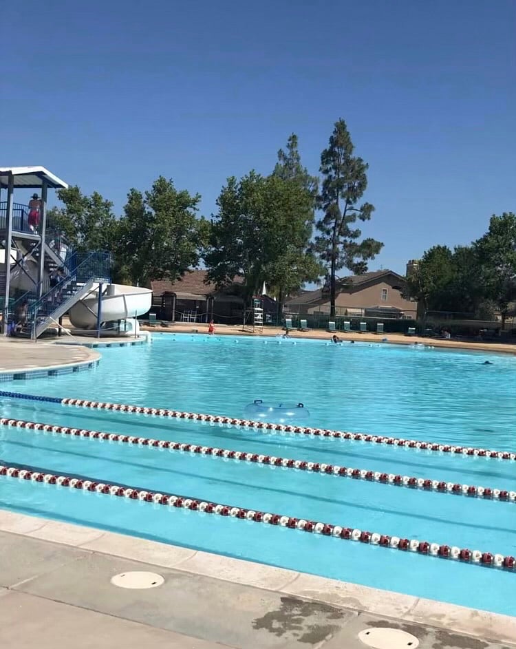 Seasonal pool for summer months