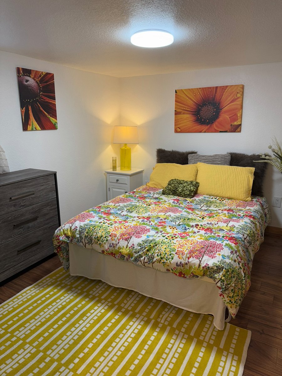Second furnished bedroom with ample storage