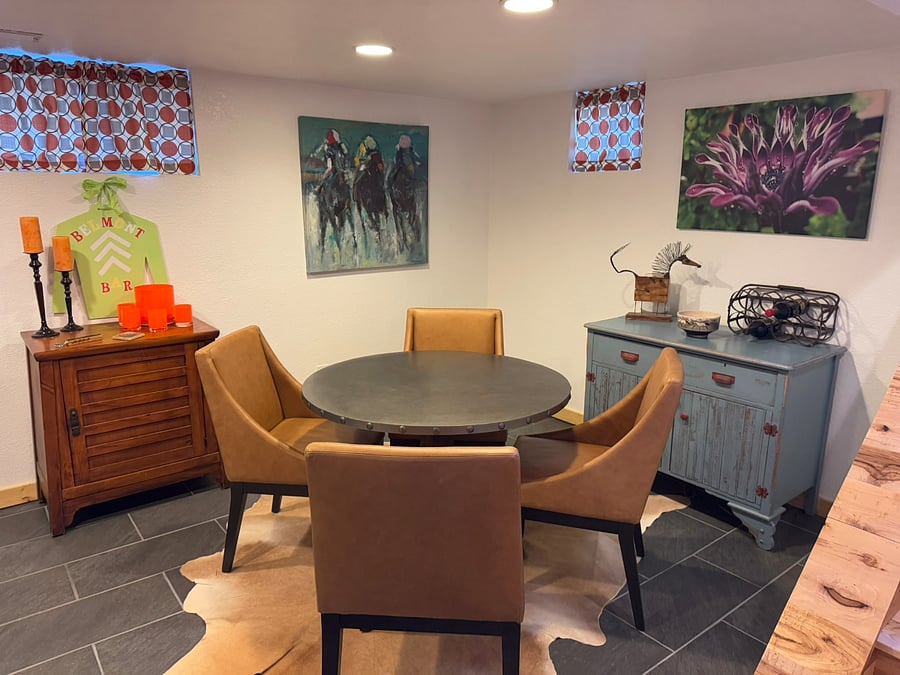 Dining and game table with bar - perfect for cards, meals and entertaining